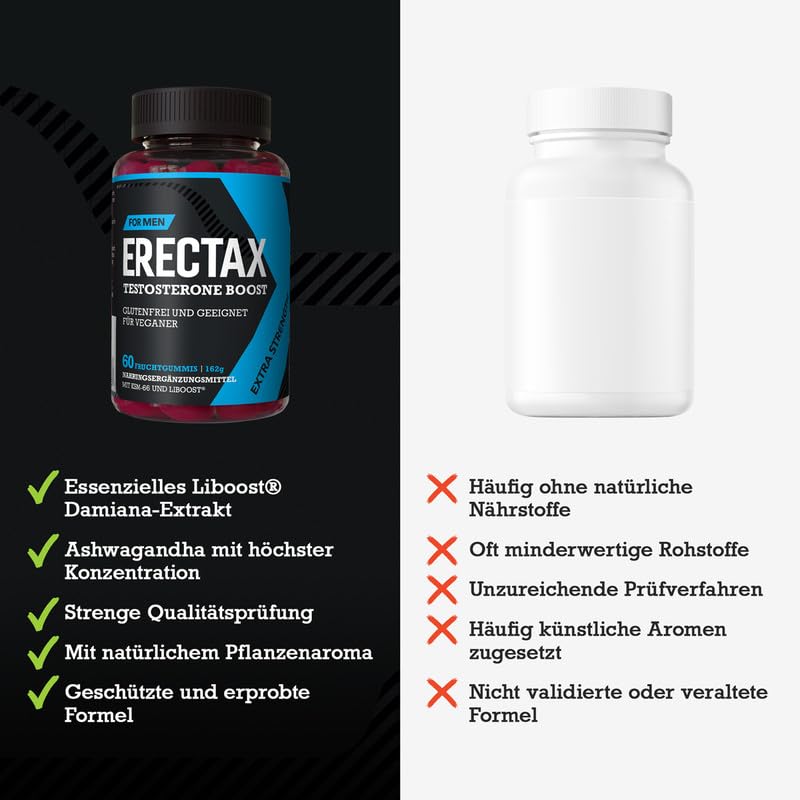 1er ERECTAX Fruchtgummis hochdosiert - Premium Lustpillen für den aktiven Mann - innovativer Männer Complex mit Ashwagandha KSM-66 - natürliche Formel für männliche Lust - vegan Men Supplement : Amazon.de: Drogerie & Körperpflege 1er ERECTAX Fruchtgummis hochdosiert - Premium Lustpillen für den aktiven Mann - innovativer Männer Complex mit Ashwagandha KSM-66 - natürliche Formel für männliche Lust - vegan Men Supplement : Amazon.de: Drogerie & Körperpflege