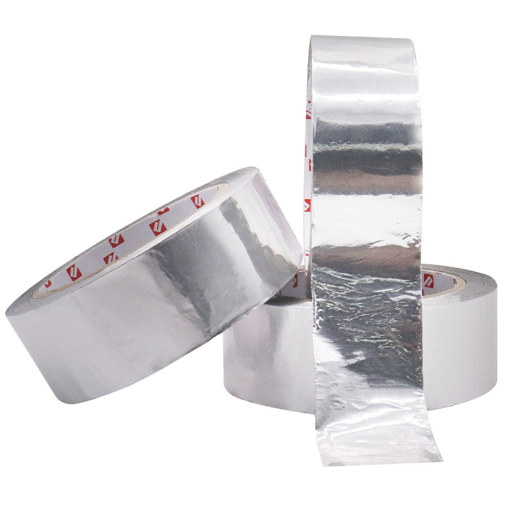 Linerless aluminum foil tape Linerless aluminum foil tape